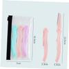 WRITWAA Folding Eyebrow Razor 3-Pack Portable Eyebrow Shaping Tool for Women Protective Cover for Travel and Daily Grooming view 2