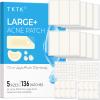 TKTK Large Pimple Patches for Face 96 Count + XL Acne Patches for Body 136 Count, 6 Sizes Pimple Patch Bulk Face & Body, Hydrocolloid Zit Breakouts view 2