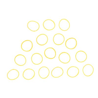 DEARMAMY 1bag High Temp Resistant Elastic Bands Uv Heat Cold Perm Rubber Rings Thick Elastic Bands for Hair Styling