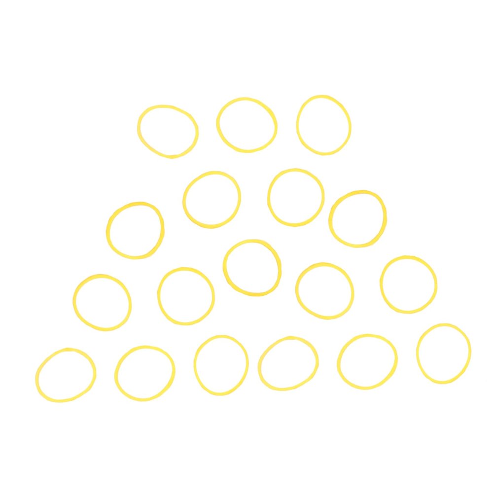 DEARMAMY 1bag High Temp Resistant Elastic Bands Uv Heat Cold Perm Rubber Rings Thick Elastic Bands for Hair Styling