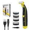 Full Body Washed Wet and Dry Double Shaver, Men's Electric Shaver (1PC)-Model #3 view 1