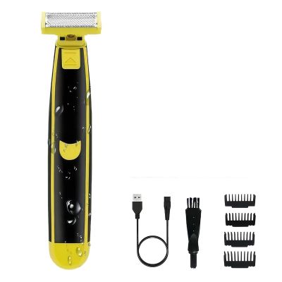 Full Body Washed Wet and Dry Double Shaver, Men's Electric Shaver (1PC)-Model #6