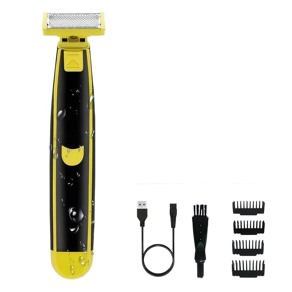 Full Body Washed Wet and Dry Double Shaver, Men's Electric Shaver (1PC)-Model #6