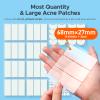 TKTK Large Pimple Patches for Face 62 Count + XL Acne Patches for Body 136 Count, 7 Sizes Pimple Patch Bulk Face & Body, Hydrocolloid Zit Breakouts view 4