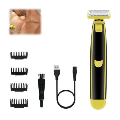 Full Body Washed Wet and Dry Double Shaver, Men's Electric Shaver (1PC)-Model #10