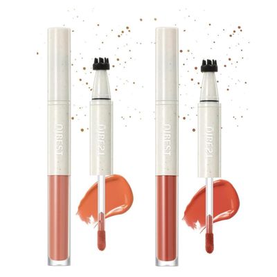 2PCS Natural Freckle Blush Pen, 2-in-1 Liquid Blush & Freckle Stamp for Summer Sunkissed Makeup, Long Lasting Sweatproof Quick Dry, Natural Lifelike Freckle Pen (02+04)