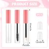 3 Pack 10ml Clear Mascara Tube with Wand, Empty Eyeliner Tube and Lip Gloss Tubes, Premium Eyelash Cream Container Bottle with Leak Stoppers, Ideal Kit for DIY Cosmetics Travel view 2