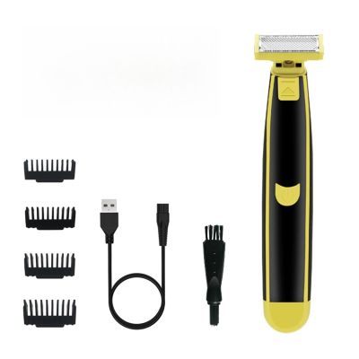 Men's Electric Shaver, Full Body Washable Dual Blade Wet & Dry Razor, USB Rechargeable, 4 Precision Trimmer Heads for Beard, Facial, Body Grooming, Great for Gift (1PC)-Model #10