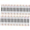 DEARMAMY 40pcs Disposible Eyeshadow Brush Double-sided Makeup Brushes Prime Material Tips Comfortable for Daily Use view 1
