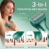 Electric Razor for Women,6 in 1 Women's Bikini Trimmer Shaver for Women & Men Pubic Hair, Private Area, Legs, Eyebrow,Face, Nose, Eyebrow, Body Hair Removal IPX5 Waterproof Wet & Dry view 3