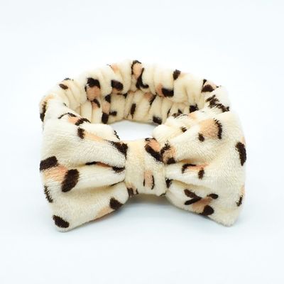 2 Pcs Spa Headband Set,Leopard Face Washing Headband Set for Yoga Washing Face Makeup (Coffee)