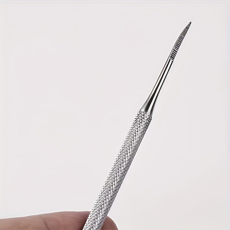 Stainless Steel Toenail Tool, Double-Headed Nail Hook and File, Ingrown Toenail Care, Foot Beauty Tool