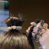 2 Packs Flower Hair Scrunchies for Women, Leaf Embroidery Acrylic Pearl Elastic Hair Ties, Elegant Hair Band, Hair Accessories for Parties, Daily Use (4pcs Style A, 2 Count (Pack of 1)) view 2