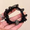 2 Packs Flower Hair Scrunchies for Women, Leaf Embroidery Acrylic Pearl Elastic Hair Ties, Elegant Hair Band, Hair Accessories for Parties, Daily Use (4pcs Style A, 2 Count (Pack of 1)) view 4