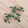 Rumtock 5pcs Green Rhinestones Beads Hair Pins Set for Wedding Brides Women Handmade Crystal Gold Hair Accessories (Green) view 4