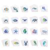 100pcs Ocean Animals Temporary Tattoos, Cute Sea Creature Tattoos Shark Fish Starfish Coral Turtles and More Ocean Birthday Party Favors Sea Animal Tattoo Stickers for Boys Girls view 1