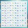 100pcs Ocean Animals Temporary Tattoos, Cute Sea Creature Tattoos Shark Fish Starfish Coral Turtles and More Ocean Birthday Party Favors Sea Animal Tattoo Stickers for Boys Girls view 3