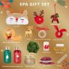 Valentines Day Gifts Spa Gifts Set for Women Mom Girls - Luxury Gift Box with Brooch and Cute Sleeping Mask, Bath and Body Spa Gift Set for WomenBath Gift Idea for Female Friends Christmas Gifts view 2