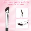 5 Pcs Eyeliner Brushes for Precision Makeup Application Fine Angled Makeup Brushes Ultra Thin Slanted Flat Angle Eye Cosmetic Brush Concealer Brush Professional Beauty Cosmetic Tool view 3