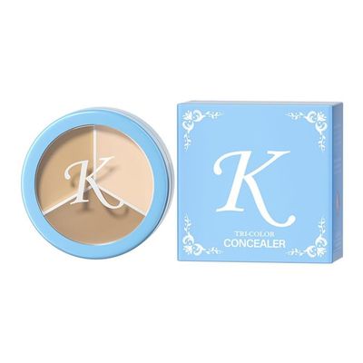 DR.EMMET Tri-Color Concealer for Face Makeup, Gentle Correcting Palette, Covers Under Eye Dark Circles & Blemishes, Heat & Sweat Resistant, Lightweight