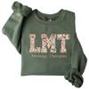 Chillever Cutom Massage Therapist Sweatshirt, Embroidered MT Crewneck, Spa Therapy Hoodie, Wellness Apparel, Licensed Massage Gift, Relaxation & Healing Shirt view 1