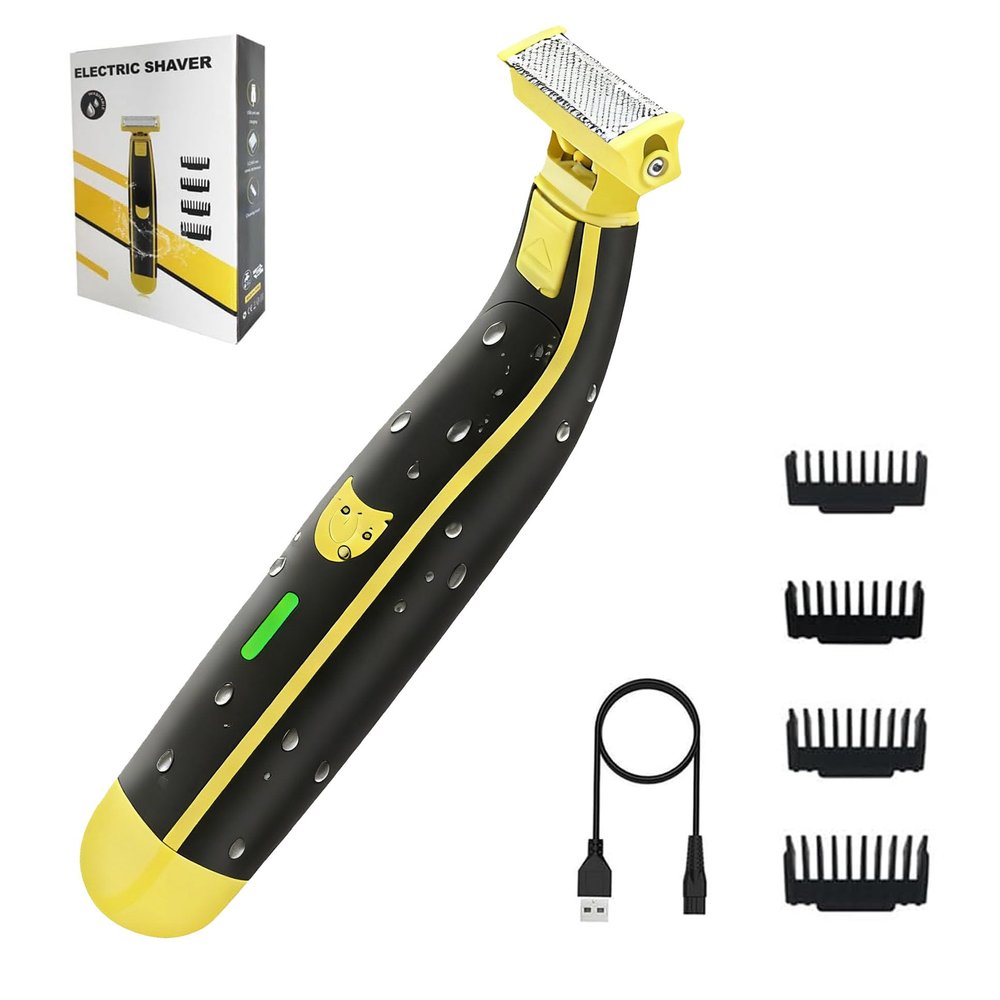Full Body Washed Wet and Dry Shaver for Men, Men's Electric Shaver Wash Wet and Dry Double Shave (1PC)-Model #12