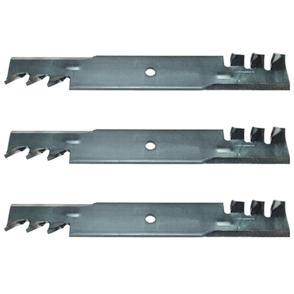 038-5000-00 Qty 3: Heavy Duty Toothed Mulching Blade Fits Bad Boy