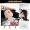Portable Shampoo Bowl, Salon Sink with Electric Pump, Hair Washing Station with 2 Bucket & Drain Hose, Adjustable Hair Washing Sink Shampoo Basin for Home Salon Use (US Stock) view 2
