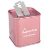 Gearhub Blade Bank Sharps Disposal Container Safely Store Used Safety Razor Blades Large Capacity for Barber Shops & Personal Use Sealed Design Holds 300+ Blades Matte Pink view 1