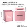 Gearhub Blade Bank Sharps Disposal Container Safely Store Used Safety Razor Blades Large Capacity for Barber Shops & Personal Use Sealed Design Holds 300+ Blades Matte Pink view 2