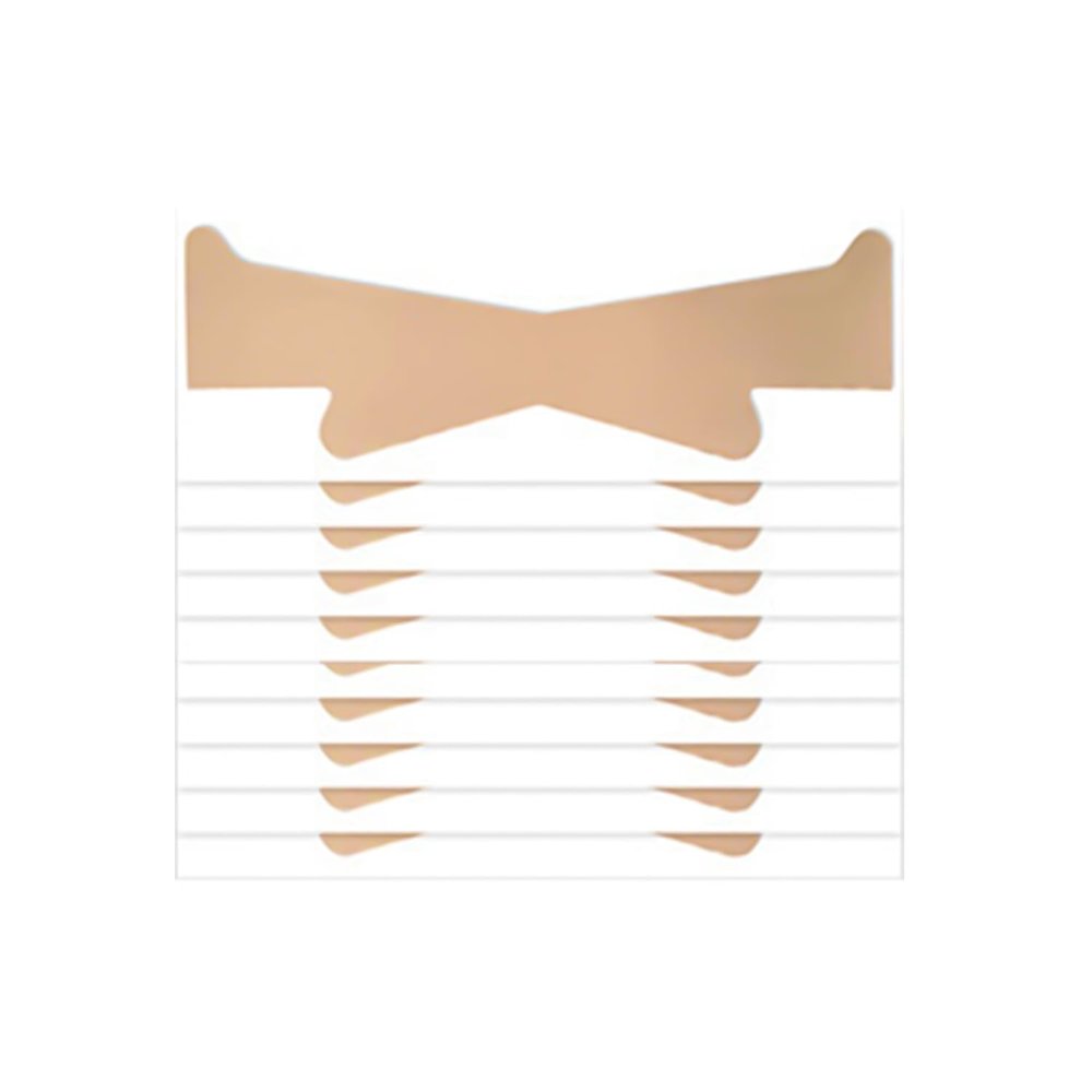 TORMEN Neck Lifting Tape for Women 10 Pcs Invisible Neck Wrinkle Patches for Wrinkles Instant Bands Tightening Sagging Skin Neckline Firming(Primary Colours)