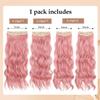 20 Inch Clip in Hair Extensions 4PCS Long Wavy Curly Hair Extensions Thick Hairpieces for Women Synthetic Hair Extension Clip ins Double Weft Hairpieces Full Head for Women (312#, 20INCH) view 2