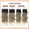 20 Inch Clip in Hair Extensions 4PCS Long Wavy Curly Hair Extensions Thick Hairpieces for Women Synthetic Hair Extension Clip ins Double Weft Hairpieces Full Head for Women (T27/613, 20INCH) view 2