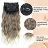 20 Inch Clip in Hair Extensions 4PCS Long Wavy Curly Hair Extensions Thick Hairpieces for Women Synthetic Hair Extension Clip ins Double Weft Hairpieces Full Head for Women (T27/613, 20INCH) view 3