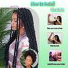 10 Inch Afro Kinkys Bulk Human Hair Afro Kinky-Curly Human Hair for Mini Twist 100g/Pack Natural Black 4C Dreadlock Extensions for Permanent Sister Locs/Mini Twists/Braids/Repair view 3
