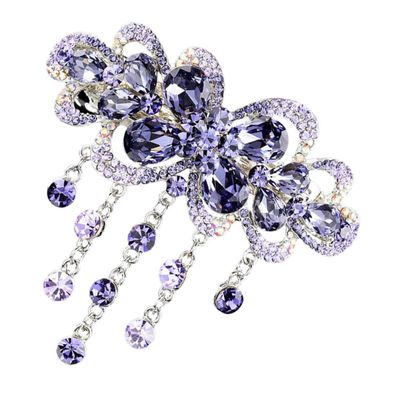 BESTYASH Delicate Rhinestone Hair Barrette for Stylish Spring Clip Hair Accessory Non Slip Grip for All Hair Types present for Friends and Family