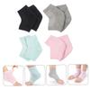 DECORNIJIA 4pairs Gel Heel Socks for Dry Cracked Feet Open Toe Moisturizing Spa Socks Ventilated Design for Men and Women for Softening and Hydrating Heels view 4
