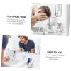 DECORNIJIA 1set Men's Shaving Brush Set Bubble Bowl Metal Stand Complete Grooming Kit for Beard Care Includes Shaving Brush Bowl for Home Barbershop Use view 3
