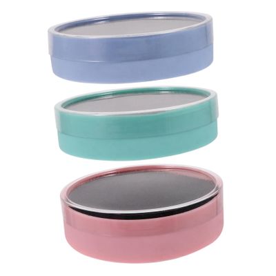 Silicone Sponge Makeup Brush Cleaner Box with Cover 3pcs
