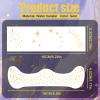 20pcs Glitter Freckles Temporary Face Tattoos, 2 Styles Waterproof Freckles Face Tattoo Glitter Makeup Patches for Teens & Women Christmas Halloween Parties (Gold) view 2