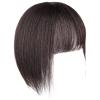 12 Inch Clip-On Real Hair Topper for Women, Brown & Black Shades, Secure, Breathable Mesh for Thinning Hair view 1