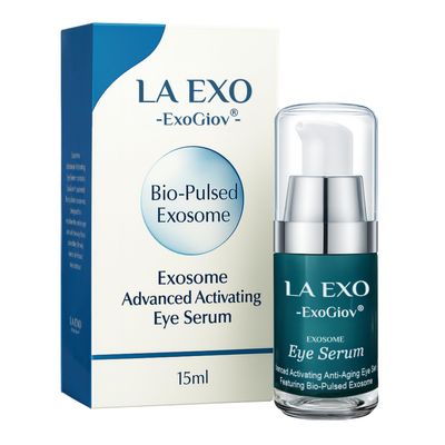 LA EXO Exosome Eye Serum  Advanced Anti-Aging Eye Treatment for Puffiness, Dark Circles & Fine Lines  Brightening, Smoothing & Hydrating Undereye Skin Care for a Youthful Look  15ml