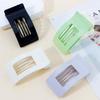 Velscrun Flat Hair Clips for Women Girls, Matte Lay Flat Claw Clips, Strong Hold Large Side Hair Clip All Hair Types, French Duck Billed Non Slip Grip Daily Styling Hair Jaw Claw Clip Navy Blue view 2