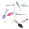 SKISUNO 6PCS Silicone Eye Shadow Brush Set for Makeup Application Large Sequined Eye Shadow Tool for Professional and Home Use view 3