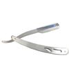 Healvian Stainless Steel Manual Shaving Razor for Men Professional Folding Beard Shaver Tool for Barbers and Home Use Silver Finish for Precision Shaving and Less Skin Irritation view 1