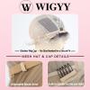 WIGYY Short Pixie Cut Wig for White Women Glueless Synthetic Wig with Bangs, Sliver Grey, Natural Look, Lightweight Heat-Resistant Protein Fiber Daily Wigs view 2