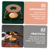 Lurrose Vintage Wax Warmer Triangular Stand Household Wax Seal Heater for DIY Projects for Sealing Invitations view 2
