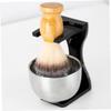 Beaupretty Men's Beard Grooming Shaving Set 7389 2pcs Shaving Brush Stand Cup Acrylic Razor Holder for Home Use view 3