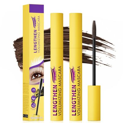 Bubble Mascara, 2025 New Volumizing Mascara, Waterproof Brown Mascaras for Sensitive Eyes, Clump-Free Lash Enhancer for Daily Use, Long Lash Mascaras for Women (2Pcs-Brown)