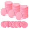 300 Count Compressed Facial Sponges Disposable Face Sponge Travel Facial Sponges for Estheticians, Cosmetic Sponge Face Exfoliating Pads Pink for SPA Cleansing Exfoliating Makeup Removal view 1